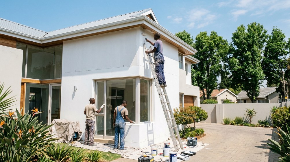 Professional painters working in Delft, Cape Town Northern Suburbs